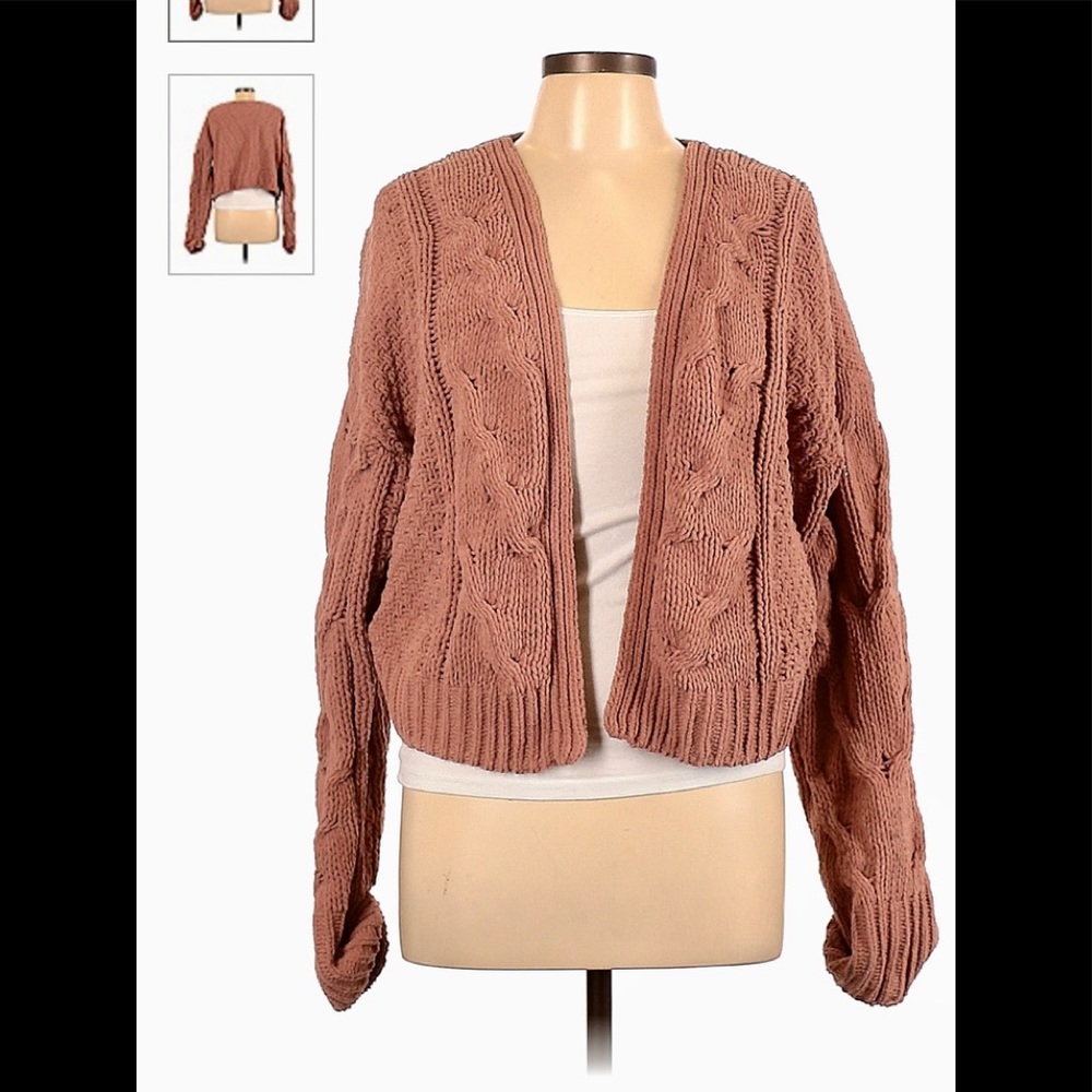 Dusty Rose Cropped Cardigan!🌸